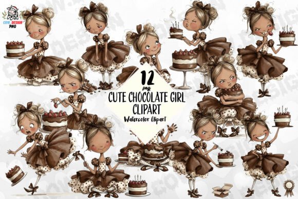 Download Cute Chocolate Girl PNG - Cute Collection